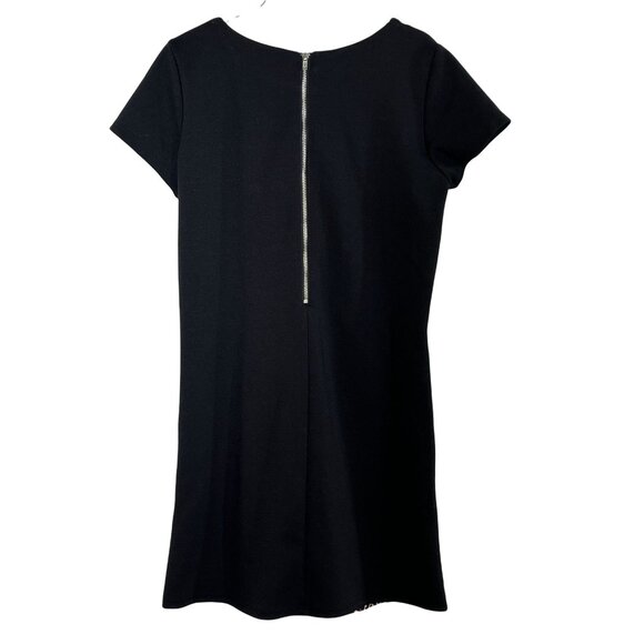 GB Girls Blue Geometric A Line Dress Size 10 • Short Sleeve Flare - Picture 2 of 6